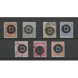 Dutch East Indies  D1-7  Official  VFU/used CV 120 €