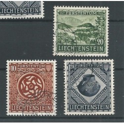 Liechtenstein  319-321 Landesmuseum  VFU/gebr  CV 90 €