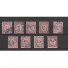 Dutch East Indies P14-22 Postage due 1892  VFU/used  CV 30 €