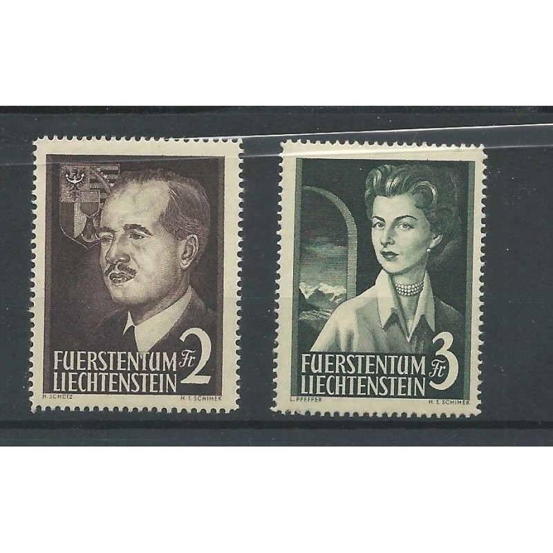 Liechtenstein  332-333  Fürstenpair  MNH CV 240 €