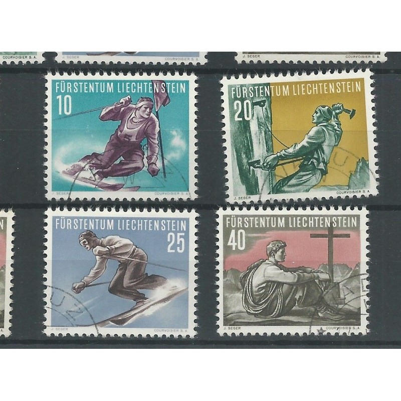 Liechtenstein  334-337 Sport  VFU/used CV 39 €