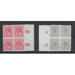 Netherlands 82-83 block of 4 MH and MNH CV 100++ € lees svp