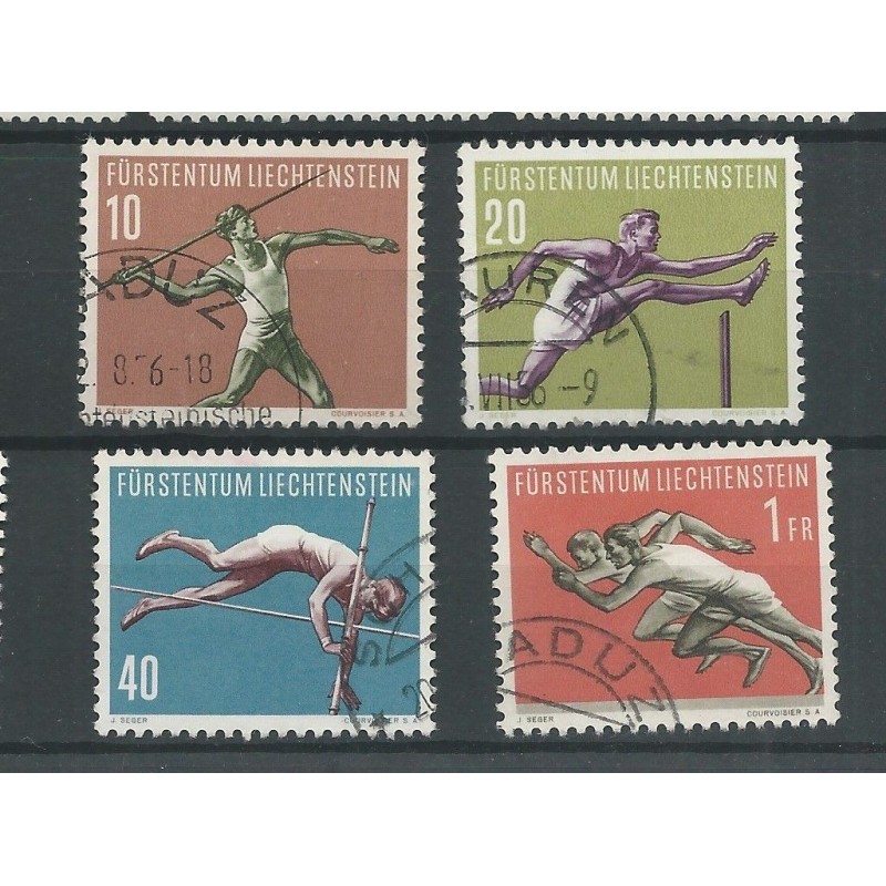 Liechtenstein  342-345  Sport  VFU/used  CV 31 €