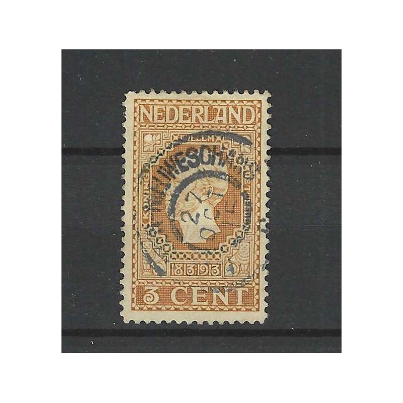 Nederland 91 Jubileum "HARLINGEN-NIEUWE SCHANS 1915" grootrond VFU/gebruikt