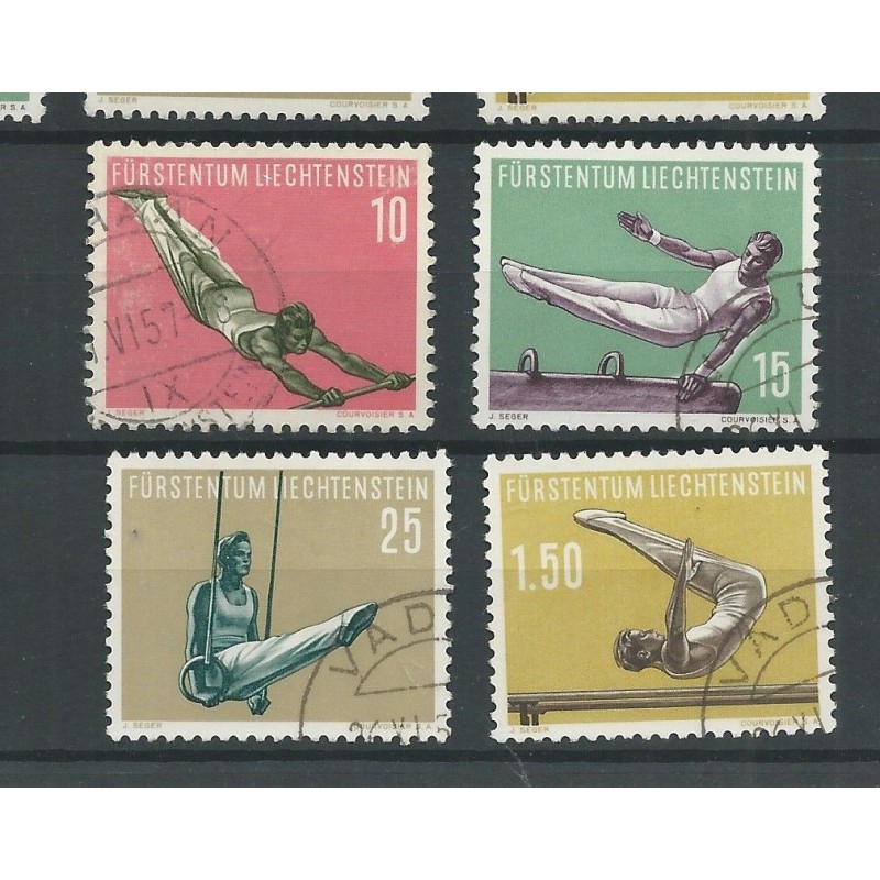 Liechtenstein  353-356 Sport VFU/gebr  CV 50 €