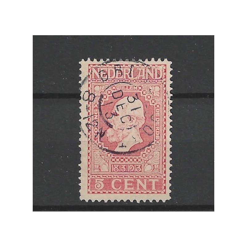 Netherlands 92 Jubilee "GROENLOO 1913" large round cancel VFU/used