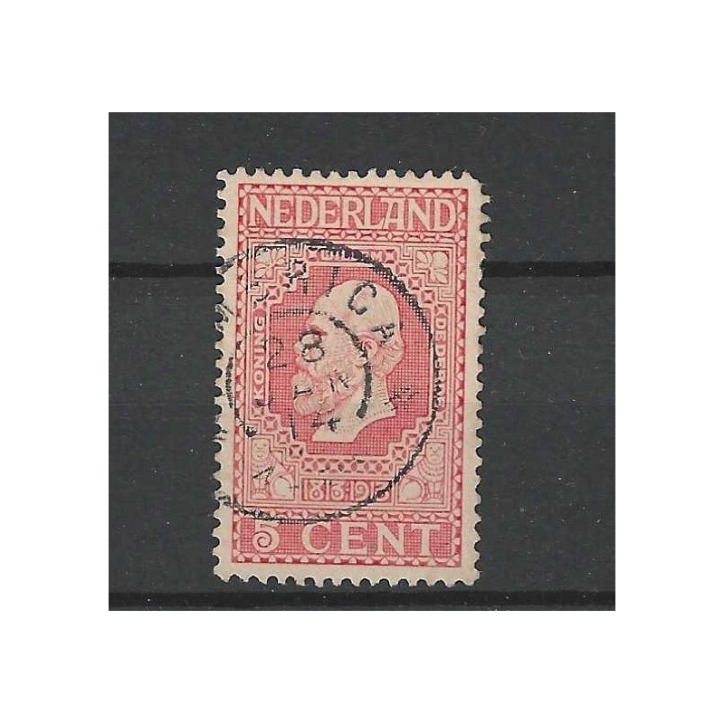 Nederland 92 Jubileum "AMERICA 1914" grootrond VFU/gebruikt