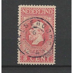 Netherlands 92 Jubilee "VELSENOORD 1913" large round cancel VFU/used