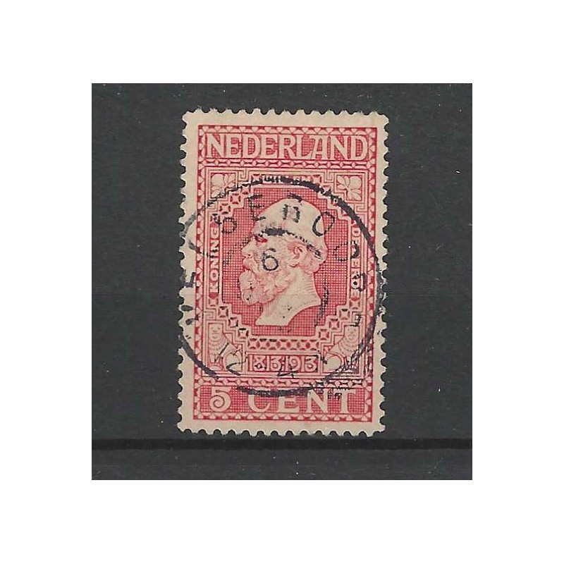 Nederland 92 Jubileum "VELSENOORD 1913" grootrond VFU/gebruikt