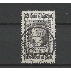 Netherlands 93 Jubilee "SANTPOORT (DORP) 1913" large round cancel VFU/used dunne plek