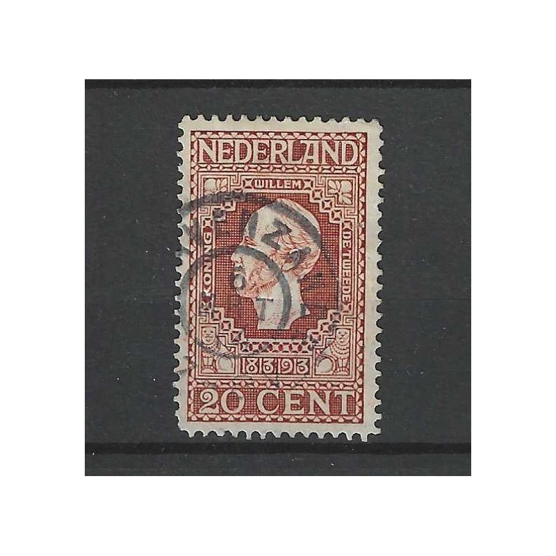 Netherlands 95 Jubilee "GRAVENZANDE 1914" large round cancel VFU/used