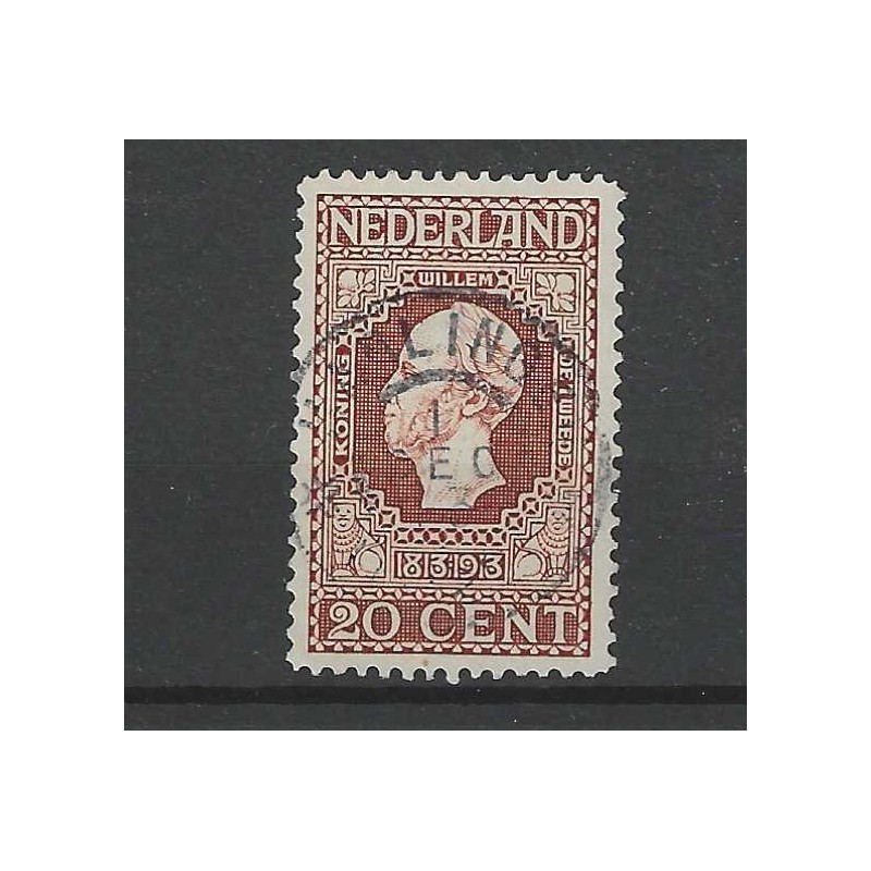 Netherlands 95 Jubilee "HARLINGEN  1913" large round cancel VFU/used