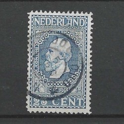 Netherlands 96 Jubilee "HOOGWOUD 1913" large round cancel VFU/used