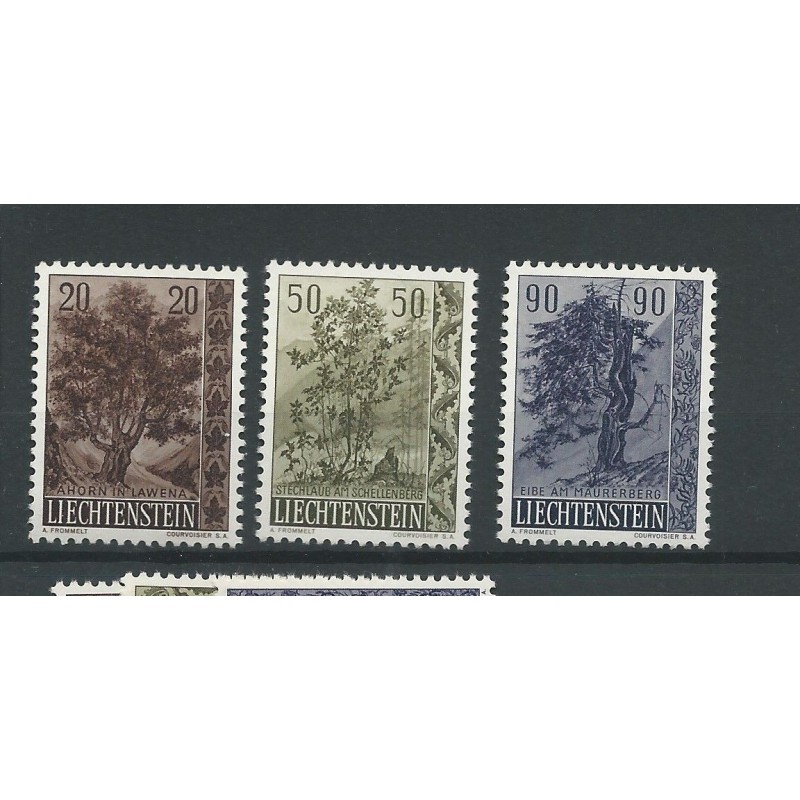 Liechtenstein  371-373 Bäume MNH/postfris  CV 28 €