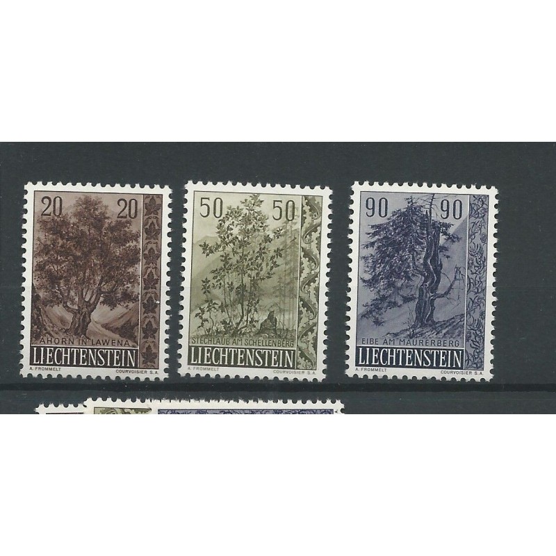 Liechtenstein  371-373 Bäume MNH  CV 28 €