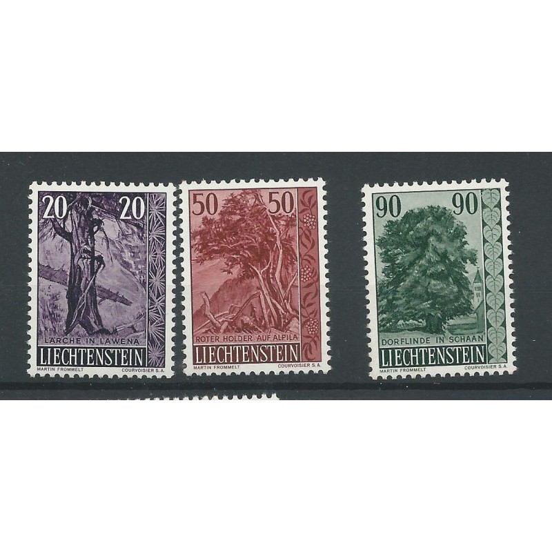 Liechtenstein  377-379 Bäume  MNH CV 23 €