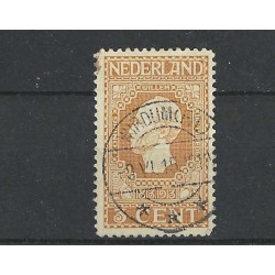 Netherlands 90 Jubilee "wirdum (FR) 1915" long-bar cancel VFU/used