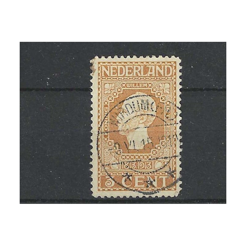 Nederland 90 Jubileum "wirdum (FR) 1915" langebalk VFU/gebruikt