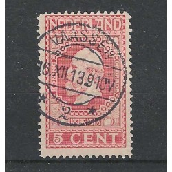 Netherlands 92 Jubilee "VAASSEN 1913" long-bar cancel VFU/used