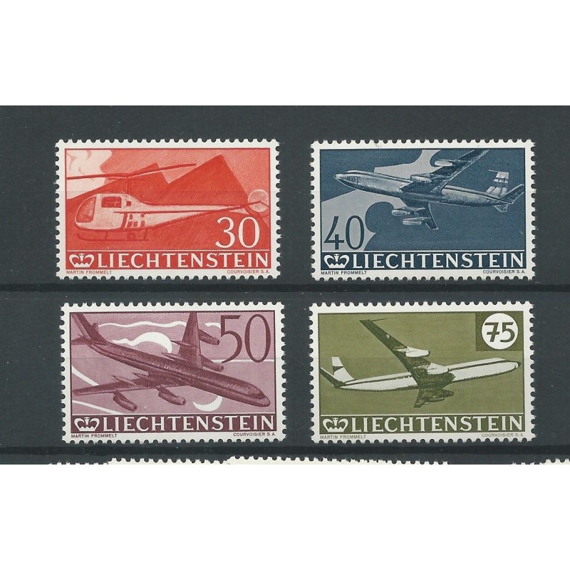 Liechtenstein  391-394 Flugpost   MNH CV 27 €