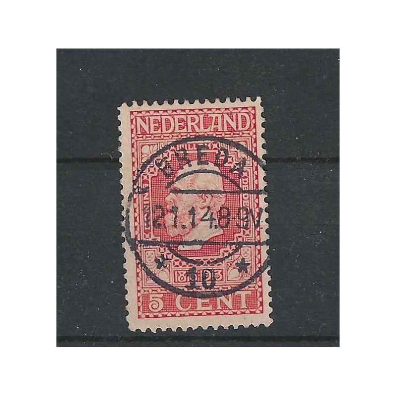 Netherlands 92 Jubilee "BREDA 1914" long-bar cancel VFU/used