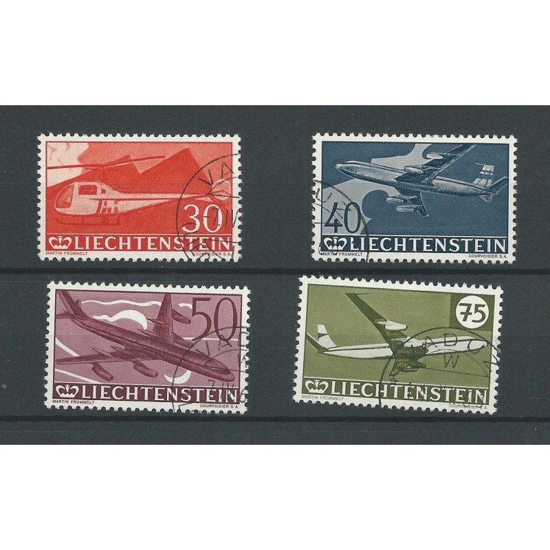 Liechtenstein  391-394 Flugpost  VFU/used  CV 23 €