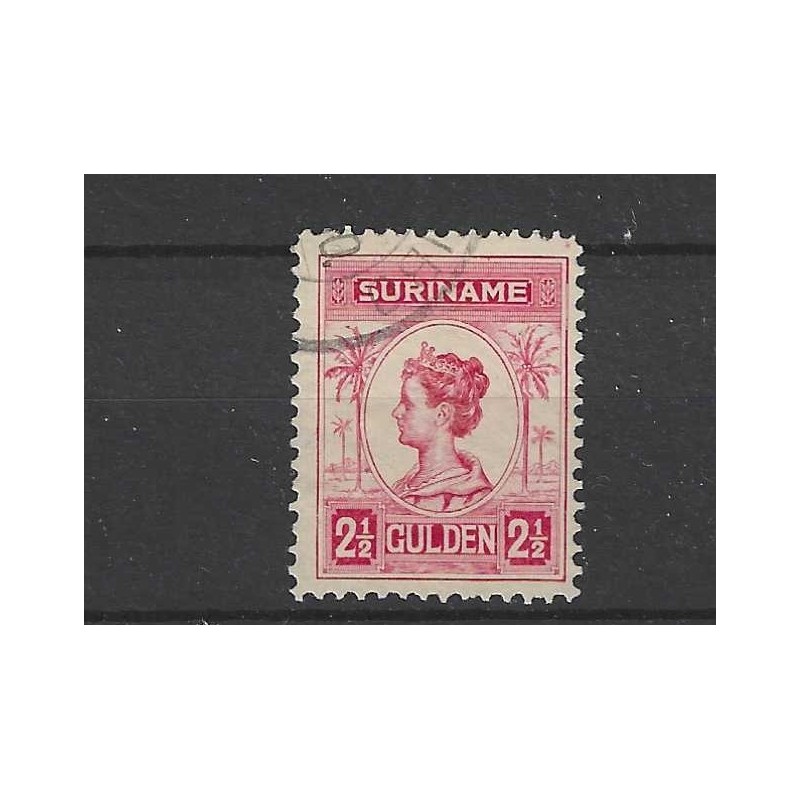 Suriname 103B  Wilhelmina  VFU/gebr CV 40 €