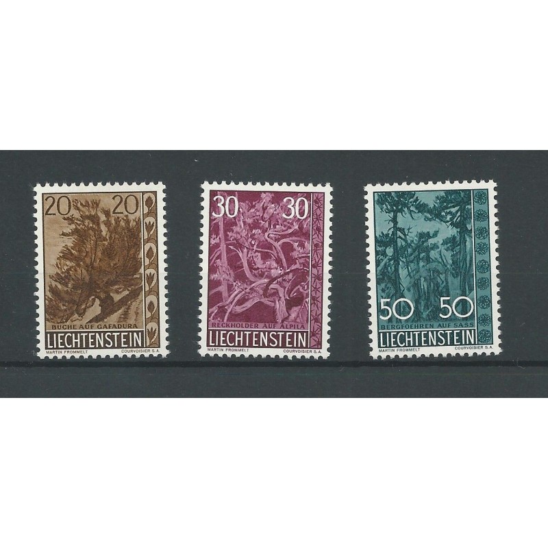 Liechtenstein  399-401 Bäume  MNH CV 40 €
