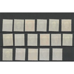 Suriname 257-273 Wilhelmina MNH CV 32 €