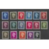 Suriname 257-273 Wilhelmina VFU/gebr CV 11 €