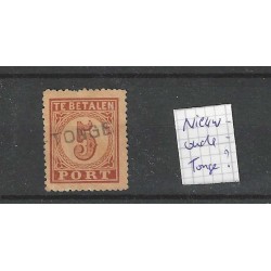 Netherlands  P1  Postage due 1870 "....-TONGE" straight-line cancel VFU/used CV 25+ €