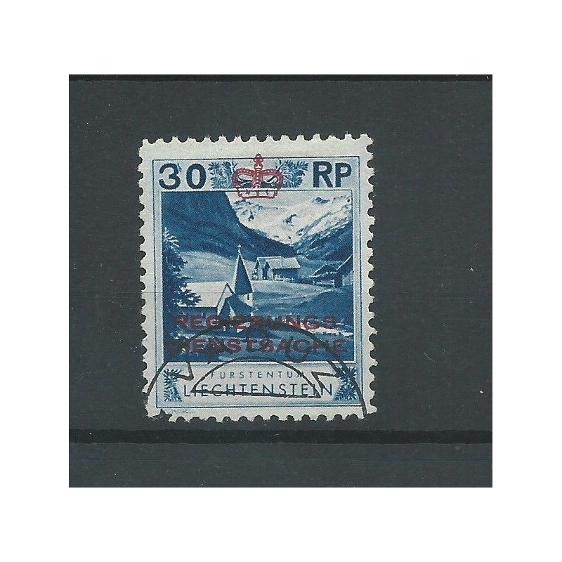 Liechtenstein 4A OFFICIAL "Landschaften"  VFU/used   CV 80 €
