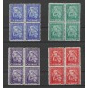 Suriname 137-140 Van Heemstra in blokjes van 4 MNH/postfris  CV 320 €