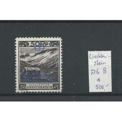 Liechtenstein D6-B OFFICIAL "Landschaften"  MH/unused  CV 650 €