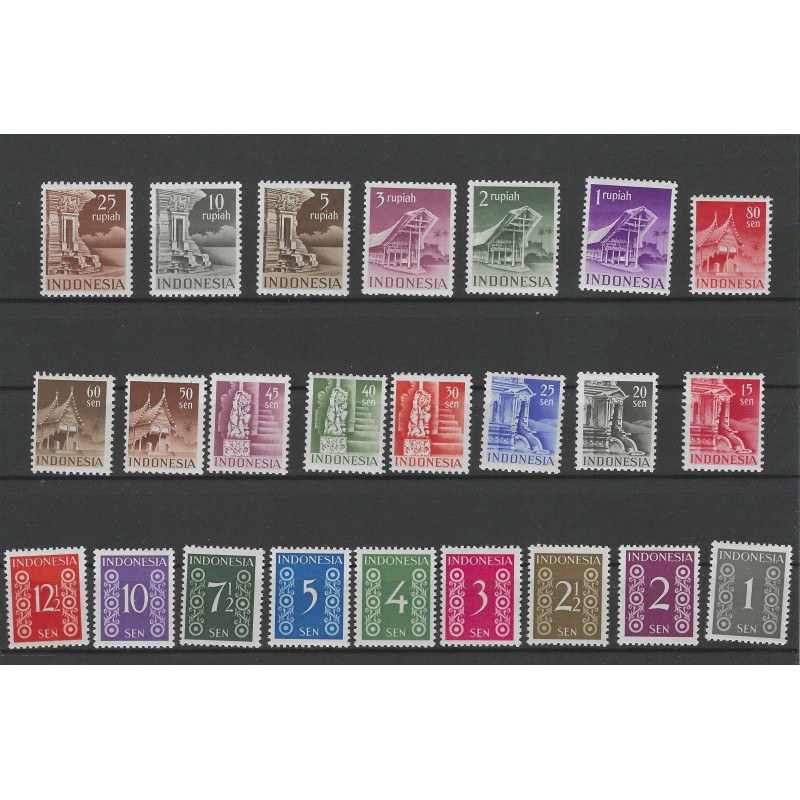 Dutch East Indies/Indonesie 375/388  Gebouwen MNH  CV 316 €