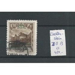 Liechtenstein D8-B DIENST "Landschaften"  VFU/gebr  CV 500 €
