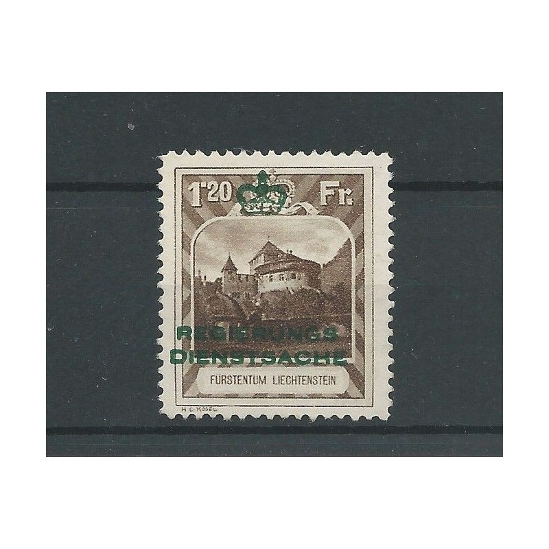 Liechtenstein D8-B OFFICIAL "Landschaften"  MH/used  CV 520 €
