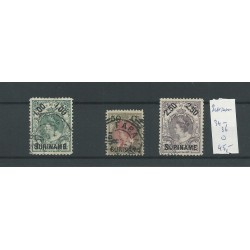 Suriname  34-36 extremely fine    VFU/used  CV 45 €
