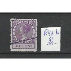 Netherlands R53b Four-sided syncopated perforation with afwijking VFU/used  CV 150 €