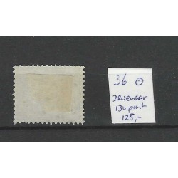 Netherlands 36 Wilhelmina  with Numeral dot cancel 130  VFU/used  CV 125+ €