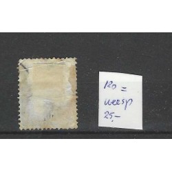 Netherlands P3A-III with numeral dot cancel 120 VFU/used  CV 40 €