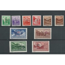 Liechtenstein D11-D19, D15a "REGIERUNGS/DIENSTSACHE" MH/used  CV 380 €