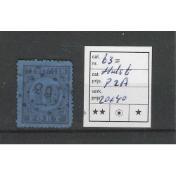 Netherlands P2 with numeral dot cancel 63 VFU/used  CV 60 €