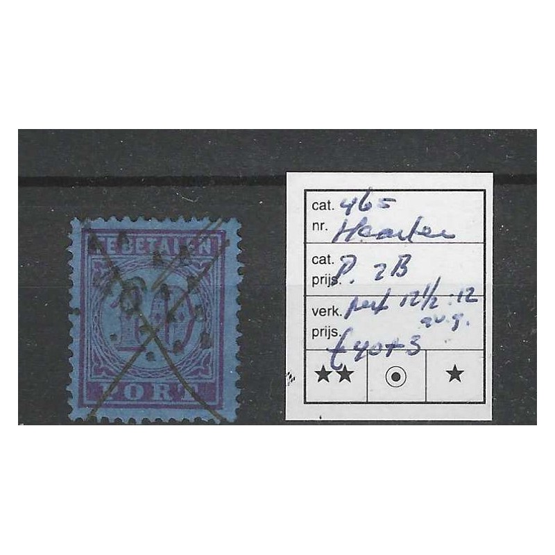 Netherlands P2B with numeral dot cancel 46 VFU/used  CV 43 €
