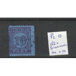 Netherlands P2 with numeral dot cancel 182 VFU/used  CV 120 €