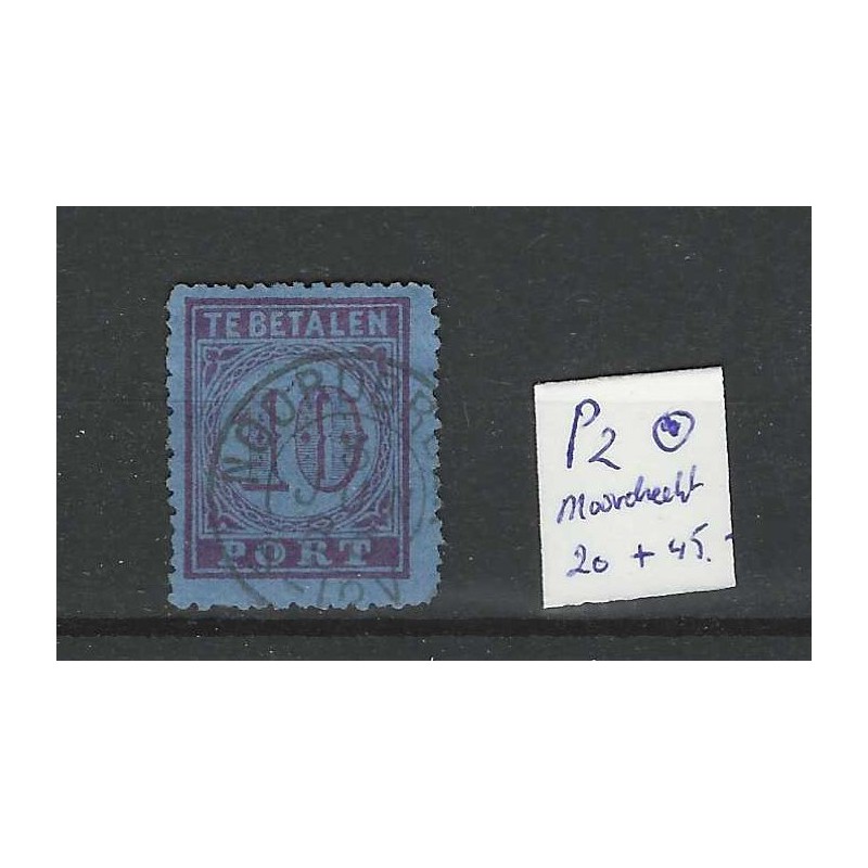 Netherlands P2 with "MOORDRECHT 1883" small round cancel VFU/used  CV 65 €