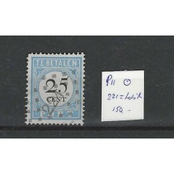 Netherlands P11A-I with numeral dot cancel 221 VFU/used  CV 150+ €