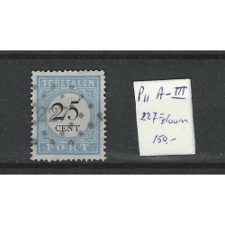 Netherlands P11A-III with numeral dot cancel 227 VFU/used  CV 150+ €