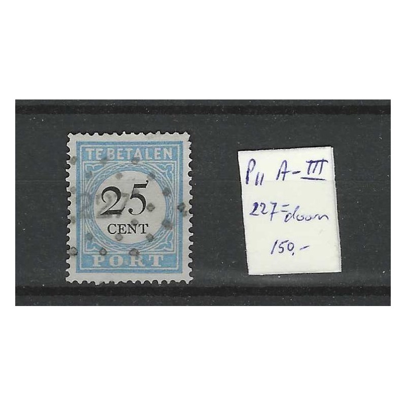 Nederland P11A-III met puntstempel 227 VFU/gebr  CV 150+ €