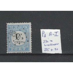 Netherlands P3A-I with numeral dot cancel 230 VFU/used  CV 245 €